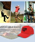 Red Lightweight Baseball Cap For Women And Men All Season Casual Hat With Yacht Style Vibe Breathable Fit Everyday Wear On The Go