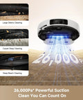 Powerhouse Gen 2 All In One Robot Vacuum And Mop With 26000Pa Suction For Pet Hair And Deep Clean Hot Water Mop Washing At 212F