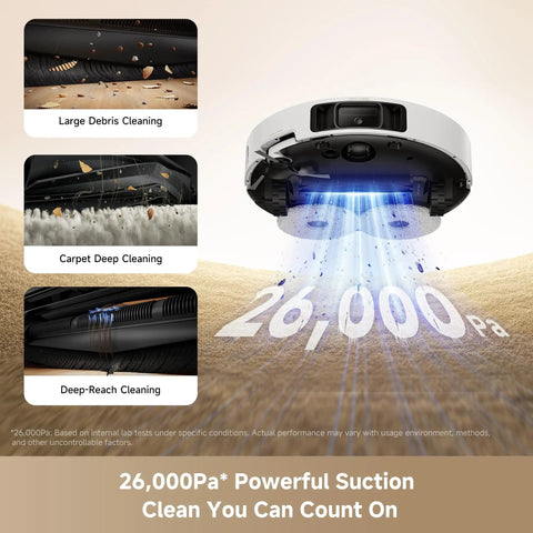 Powerhouse Gen 2 All In One Robot Vacuum And Mop With 26000Pa Suction For Pet Hair And Deep Clean Hot Water Mop Washing At 212F