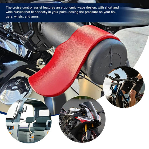 Road Ready Motorcycle Cruise Control Throttle Assist Lever Fits Seven Eight Inch Handles Universal No Sweat Roll Gear For Scooters And Electric Bikes Crafted From Hecka Sturdy Abs Plastic on motorbike handle.