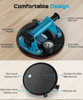 SEESII Heavy Duty Suction Cups For Glass And Tile Lifting Rated At 550 Pounds With Pressure Gauge showcasing a 20 cm diameter design.