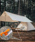 Heavy Duty Tent Stakes 12 Pack 7 Point 1 Inch Non Rust Metal Ground Stakes With Storage Bag For Camping Hiking Garden Orange