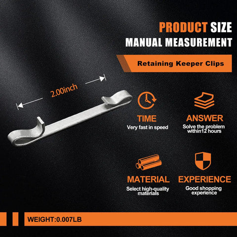 Universal 2 Inch Double Loop Drawer Slide Clips Replacement Parts Set For Tool Boxes Heavy Duty Keeper Clips product details.