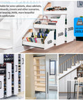 Built Tough Heavy Duty Undermount Drawer Slides 32 Inch Full Extension Ball Bearing Bottom Mounted Concealed Rails With 260 Lb Load Capacity installed in drawers