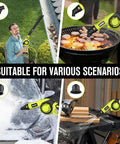 Cordless 21V Mini Leaf Blower With Battery And Fast Charger used for cleaning leaves, snow, and jobsite in various scenarios
