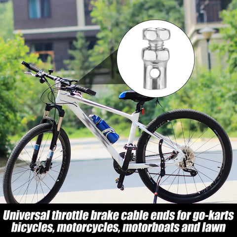 20 Pieces Universal One Eighth Inch Clutch Brake Throttle Cable Ends Go Kart Cable Stops Repair Kit with bicycle.
