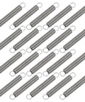 20 Pcs Premium Extension Springs 0.02 Inch X 1.18 Inch Coiled Tension Hardware For Heavy Duty Industrial Projects.
