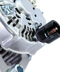 Close-up of Beefed Up Alternator Replacement For 1991 1998 Wrangler Cherokee Grand Cherokee Comanche TJ Dakota with 2.5L and 4.0L V Engines.