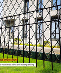 Underground Animal Barrier Fence Kit 30 Ft Total With 24 In Panels And 15 In Depth, One And A Half Inch Gap installed outdoors