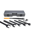 Fan Clutch Service Kit With Nut Wrenches And Pulley Holder In A Rugged Blow Mold Case For Universal Vehicle Maintenance Includes Tools