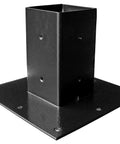 Rugged Heavy Duty Surface Mount Base Plate For Mailbox Posts Fits 4 To 8 Inch Curbs Or Sidewalks 10 Gauge Electrogalvanized Steel