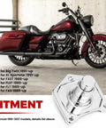 Chrome Bolt-On Starter Push Button Solenoid Cover For Harley Evo Twin Cam And Most 1.2/1.4 kW Aftermarket Starters, Easy Backup Start System For Quick, Smooth Cranks, chrome aluminum cover