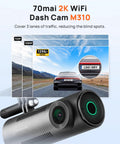 Dash Cam For Cars 1296P QHD Front Camera With 130 Degree Wide Angle Built In WiFi WDR Night Vision iOS Android app view