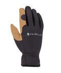 Men's High Dexterity Open Cuff Work Gloves Built For The Daily Hustle With Breathable 3D Mesh And Reinforced Palm For Solid Grip And Sweet All Day Comfort In Black Barley Large - Side View.