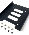 Single 2.5 Inch Metal HDD And SSD Mounting Bracket Kit For 3.5 Inch Drive Bays Desktops Sturdy Steel Construction with screws
