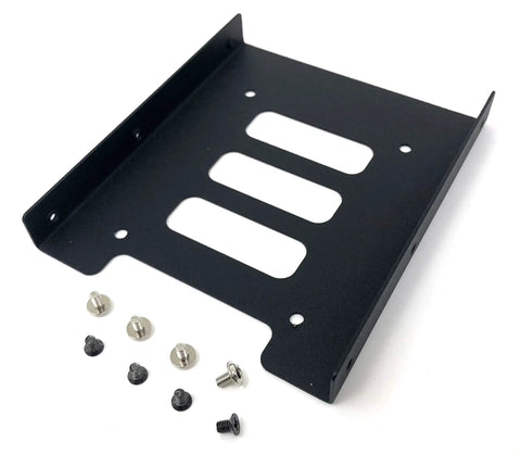 Single 2.5 Inch Metal HDD And SSD Mounting Bracket Kit For 3.5 Inch Drive Bays Desktops Sturdy Steel Construction with screws