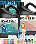 64 Oz Epoxy Resin Kit Two Pack 32 Oz Each Clear Casting And Coating Epoxy For Wood Table Tops And Craft Projects Fast Curing