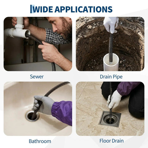 Heavy Duty Electric Drain Cleaner With Automatic Feed Sewer Snake And Foot Pedal used in various plumbing applications including sewer and bathroom.