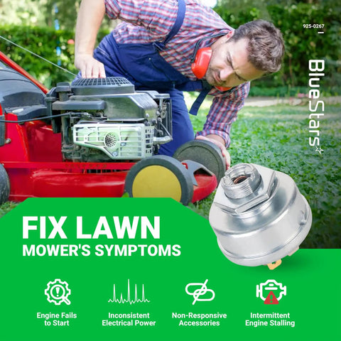 Plug And Play Ignition Starter Switch With 3 Position And 5 Terminals For Riding Lawn Mowers Comes With 2 Keys Compatible With MTD