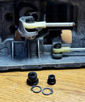 Seat Ibiza 6J 2002 2007 And Leon 1M 2000 2005 Gear Shift Cable Linkage End Bushing Repair Kit Replacement displayed on wooden surface