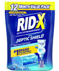 Septic Tank Treatment Pods 12 Month Supply With Dual Action Enzymes To Break Down Waste And Stop Backups packaging