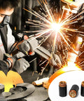 Metalworkers using plasma cutter with Three Pack Plasma Cutter Retaining Caps For 45PX 65 85 105 HRT MRT Torches inset.