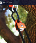 Micro Aluminum Side Swing Pulley With Cheeks For Backyard Zipline And Trolley 20kN Single Pulley on rope in outdoor use
