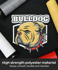 Bulldog embroidery design with Matte Embroidery Thread 40WT Low Sheen Polyester For Embroidery Machines 2500M Spool White 8679 Pro Grade