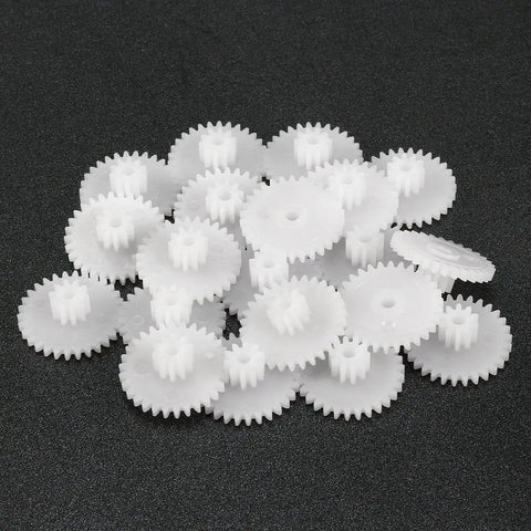 Plastic Gear Set For RC Car And Robot Motors 30 Teeth Model 30102B Worm Reduction Gear 20 Pcs Zero Point Five Modulus for DIY Projects