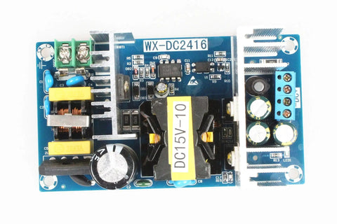Compact AC to DC Isolated Power Supply Module 15V 10A 150W With Overcurrent Protection Wide 100 to 240V AC Input Dual Sided PCB