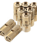 Brass Invisible Barrel Hinges Eight Pack For Jewelry Making And Wooden Boxes Smooth Quiet Operation Concealed Vintage Hinges