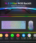Slick 60 Percent Wired Mechanical Gaming Keyboard With RGB Backlight And Hot Swappable Gasket Mount featuring vibrant lighting and aluminum volume knob.