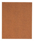 9x11 Garnet Sandpaper Sheets A-Weight Latex Backed 80 Grit, single sheet front view