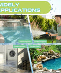 Applications of 1HP Submersible Sump Pump for pool draining, garden irrigation, flooded basements, and pond maintenance.