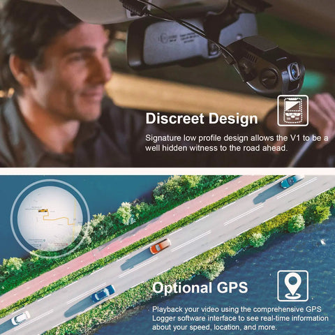 Discreet 4K Ultra HD Dash Cam With 2.4 Inch LCD Screen WiFi 170 Degree Wide Angle G Sensor installed in car
