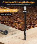 Heavy Duty Lag Screws Size 14 X 3 Inch 30 Pack With Torx T30 Star Bit For Structural Wood Outdoor Projects Alloy Steel Four Layer Coated ACQ Compatible Durable Fasteners DomiZen next to wood and leaves