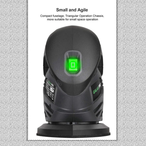 Front view of Cordless Detail Sander Kit With 20V Battery And Charger Included, 12000 RPM, Dust Collection System for tight spots.