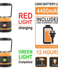 Beast Bright Rechargeable LED Camping Lantern 1800 Lumens With Four Light Modes, includes charging indicator and features