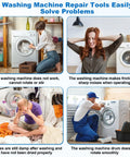Real Deal GE Washing Machine Repair Kit Featuring Transmission Pulley Push Nut Shift Actuator Drive Belt Clutch And Coil Spring to resolve common laundry issues.