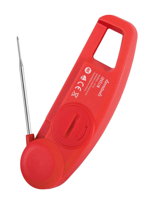 Ultra Fast Digital Meat Thermometer For Backyard Grillin And Cookin With 3 Second Instant Read, 2.75 Inch Probe, Foldable