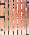 Wooden gate with installed black gate hinges, weather-resistant for outdoor use. Gate Hinges With Screws Black Adjustable Hardware Hinges Kit For Barn Doors Fences And Yard Gates Durable Two Pack Easy To Install Modern Black Finish For Heavy Load Gates And Wooden Fences Weather Resistant Outdoor Use