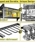 Heavy Duty Power Tool Organizer Wall Mount With Four Tier Storage And Eight Drill Holders Easy Install Garage Workshop Rack