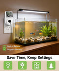 Digital Infinite Repeat Cycle Intermittent Timer Plug for Electrical Outlet beside aquarium with lighting