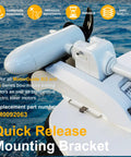 Quick-Release Mounting Bracket Kit For Xi3 Xi5 Bow-Mount Trolling Motors, No-Hassle Install, Durable White Finish 8M0092063.