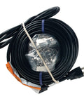 Electric Roof Heating Cable Kit RC120 120V 600W 120 Ft Black for gutter and roof protection, preassembled