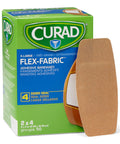Flex-Fabric Adhesive Bandages X-Large 2x4 50 Count box with a single visible bandage