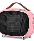 Tiny But Mighty Mini Ceramic Space Heater 800W 400W Portable Desk Office Heater With Tip Over And Overheat Protection, Pink