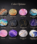 Image showing color options for Blue Agate Marble Wireless Charger 15W Fast Wireless Charging For iPhone And Android Premium Office Desk.