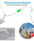 Saltwater Pyramid Sinkers For Surf And Pier Fishing Durable Triangular Weights That Hold In Sand And Strong Currents