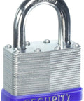 Two Piece Laminated Padlock Set, Zinc Plated, Includes Two Solid Brass Keys, 50 mm Lock, Heavy Duty Steel Construction, Durable And Reliable